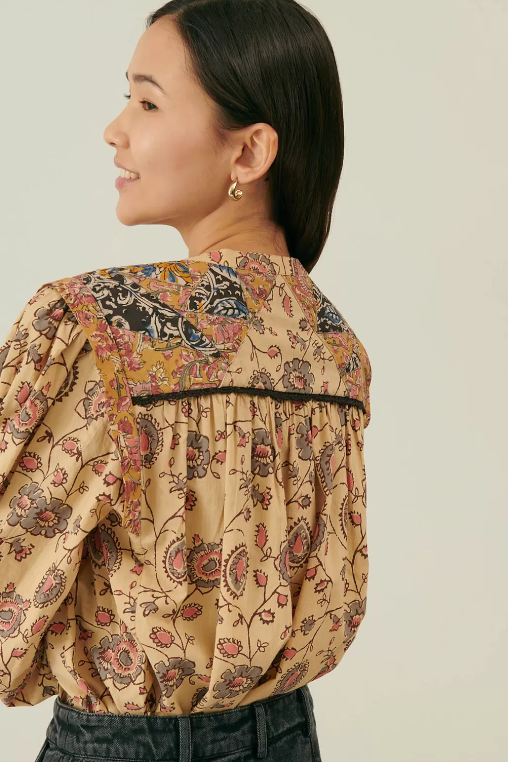Louise Misha Blouse Jania Cream Poem Store