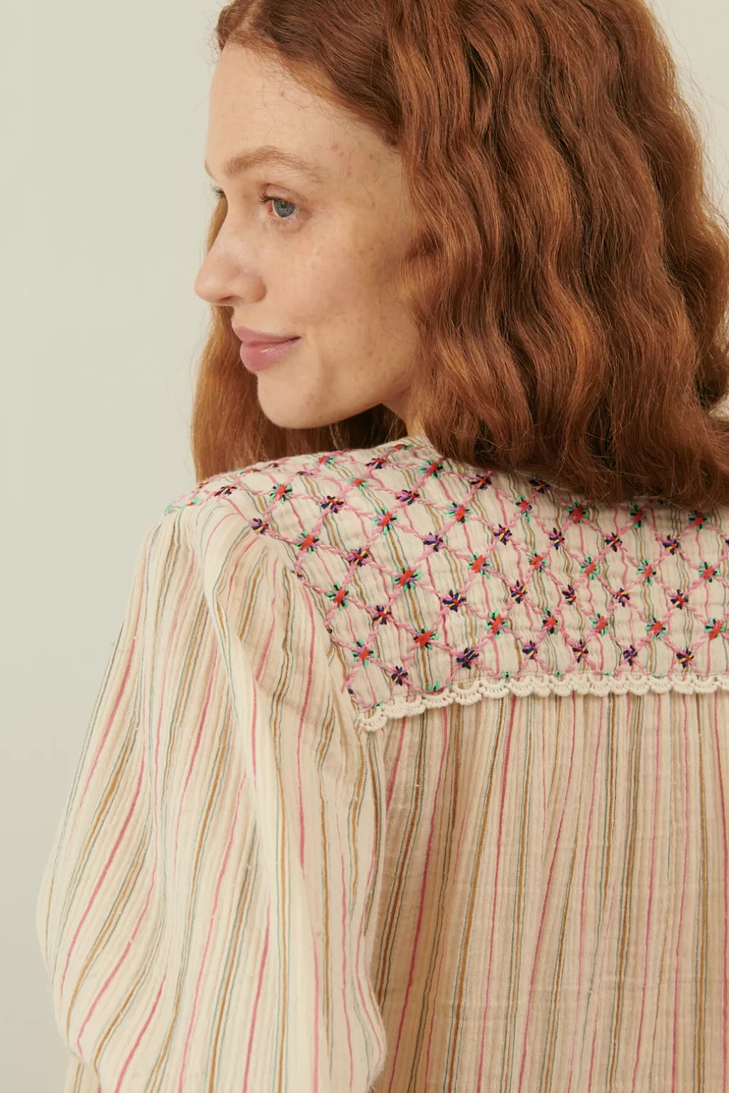 Louise Misha Blouse Jeanne Multicolor Stripes Best