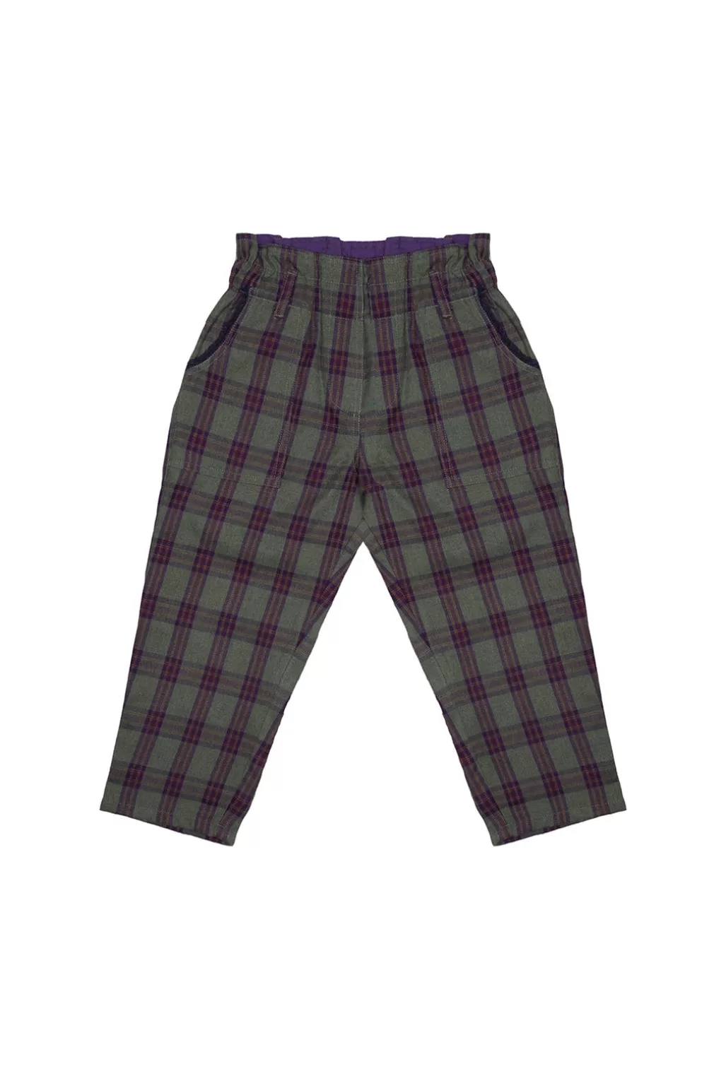 Louise Misha Pantalon Nima Green Tartan Outlet