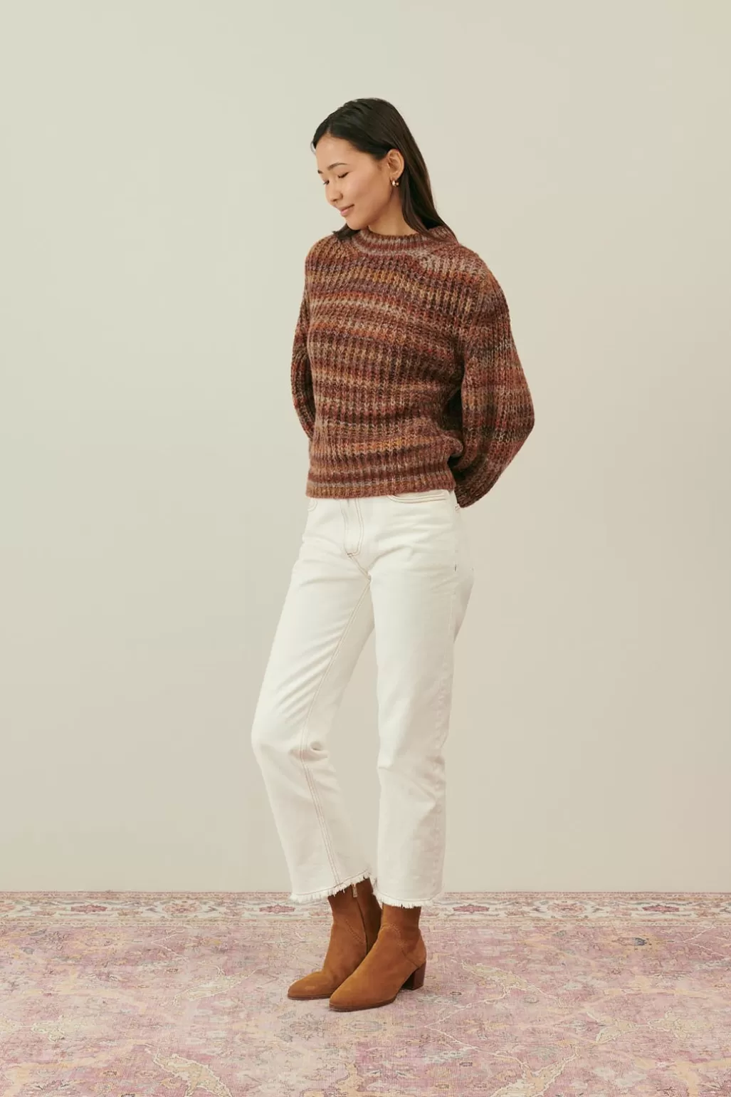 Louise Misha Pull Dina Cinnamon Stripes Outlet
