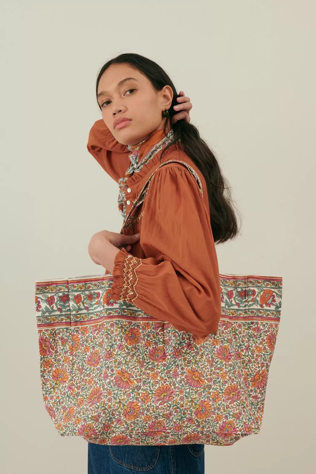 Louise Misha Sac Cabas Beverly Ivory Winter Garden Best