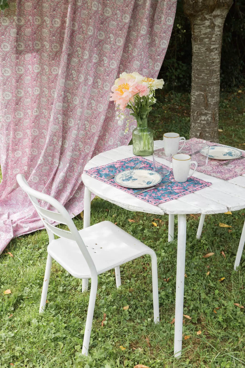 Louise Misha Sets De Table Carlitta - Lot de 2 Teal Garden Of Eden Fashion